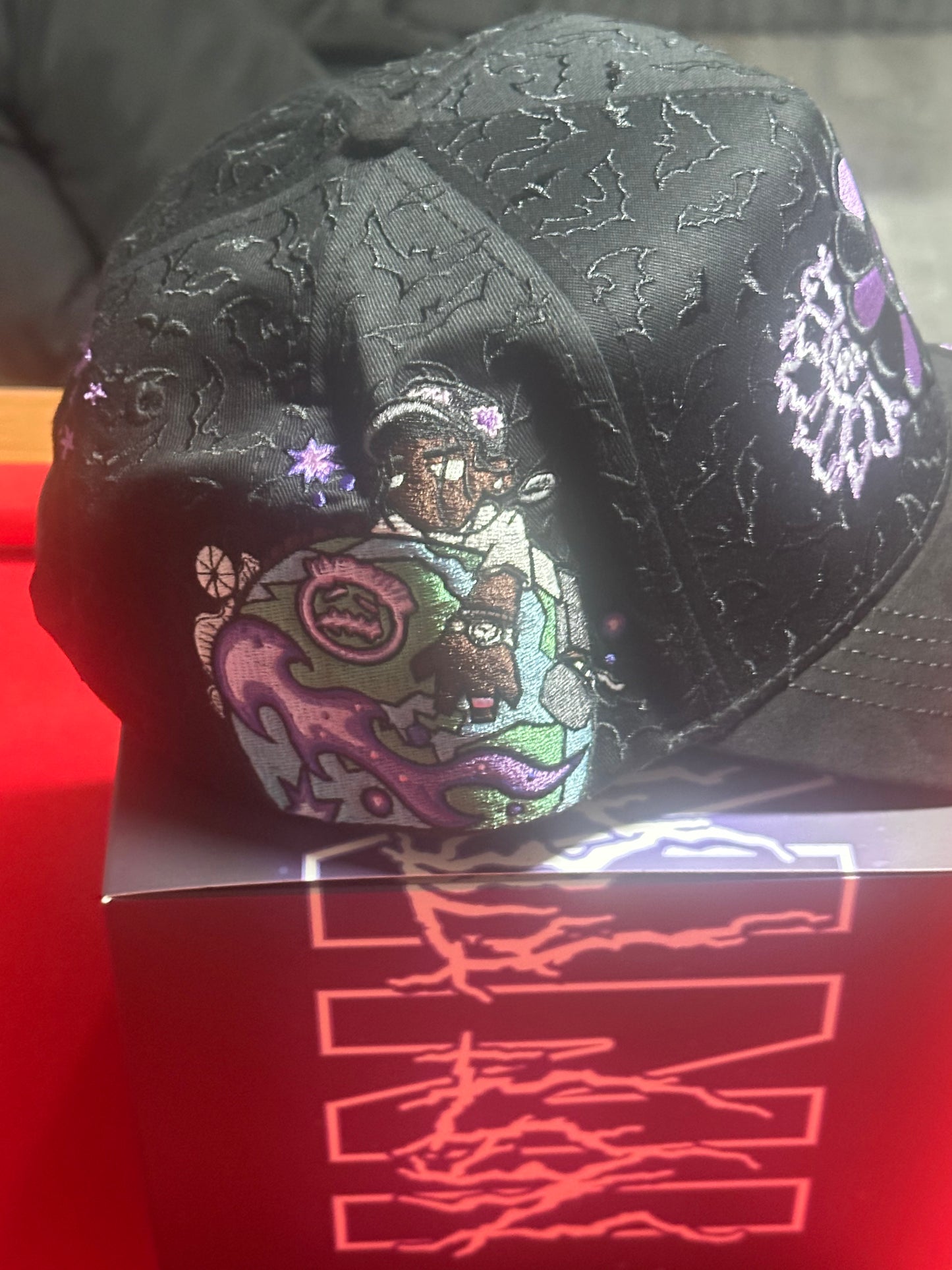 INNEDIT TRAVIS ELECTRIC BLACK SNAPBACK HAT FULL SET! INNMURATRAVIS BLK