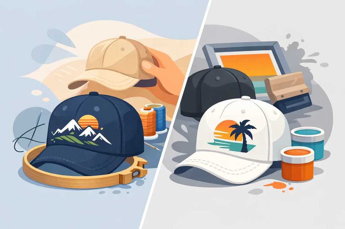 Embroidered Hats vs Printed Hats