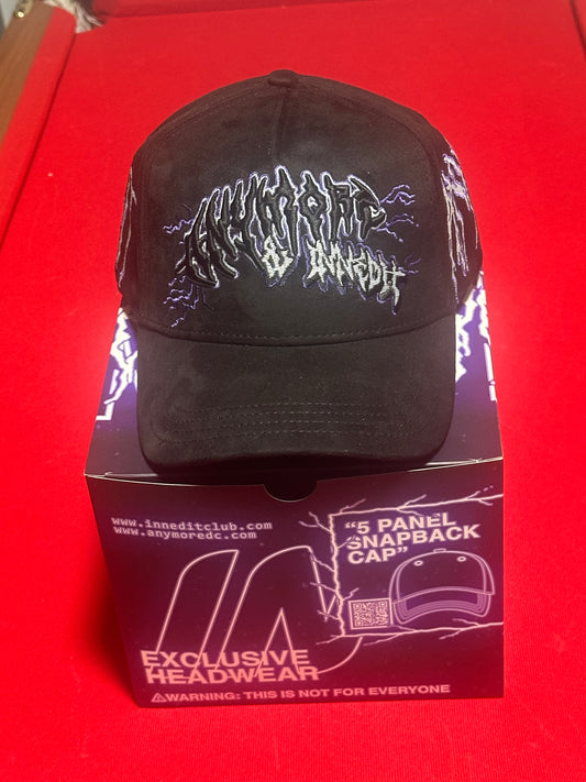 INNEDIT ANYMORE BLACK SNAPBACK HAT FULL SET INNANYMORE BLK