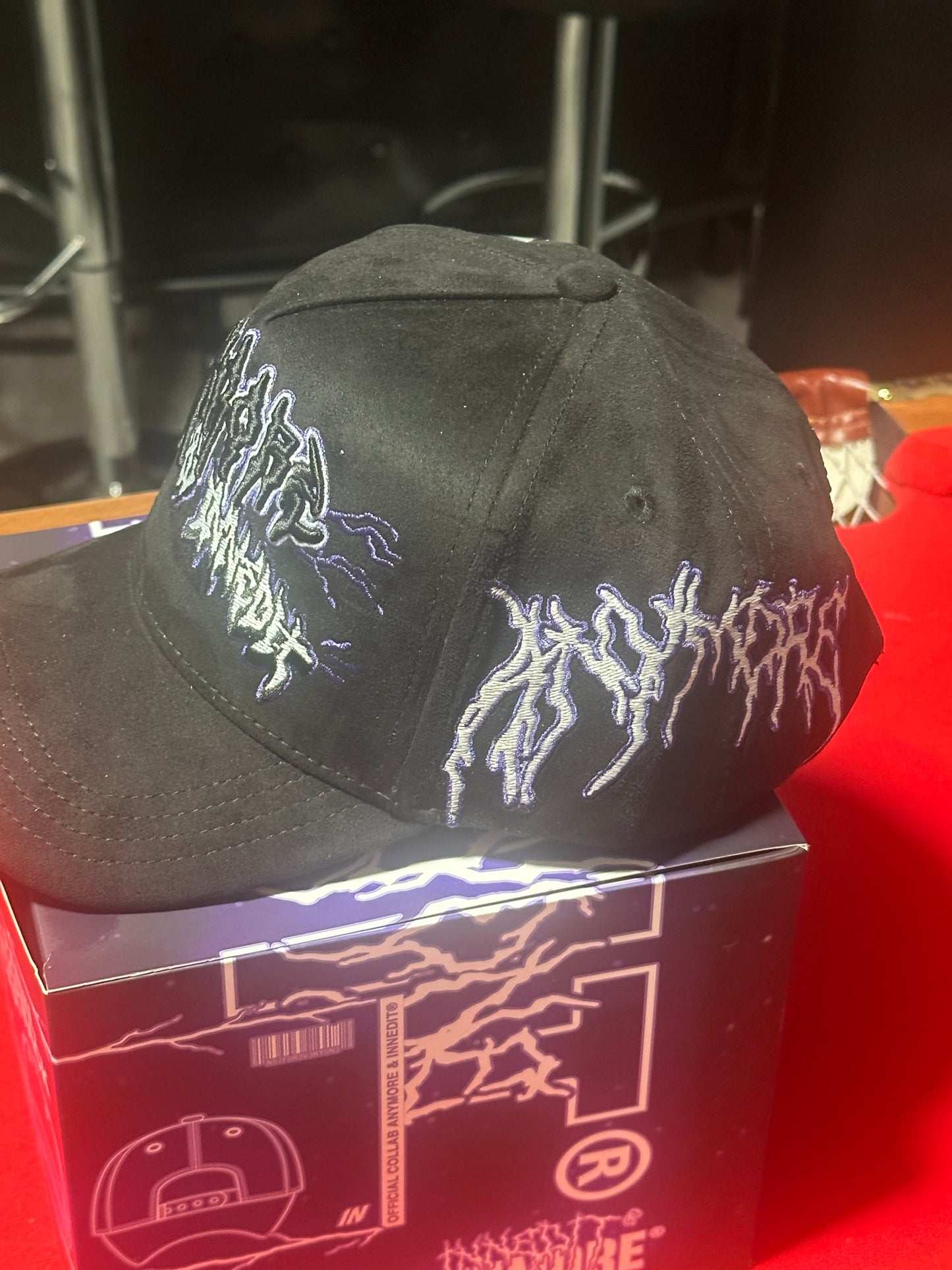 INNEDIT ANYMORE BLACK SNAPBACK HAT FULL SET INNANYMORE BLK